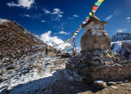 A sacred mountain site in Nepal
