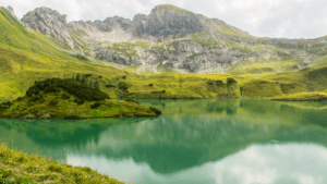 Lake Schrecksee is a hidden lake in Europe