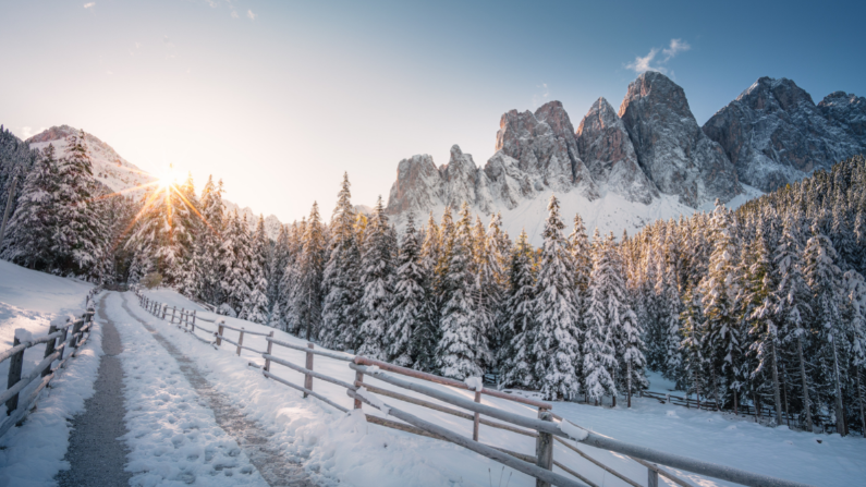 The Dolomites in Italy are one of the best winter destinations in Europe