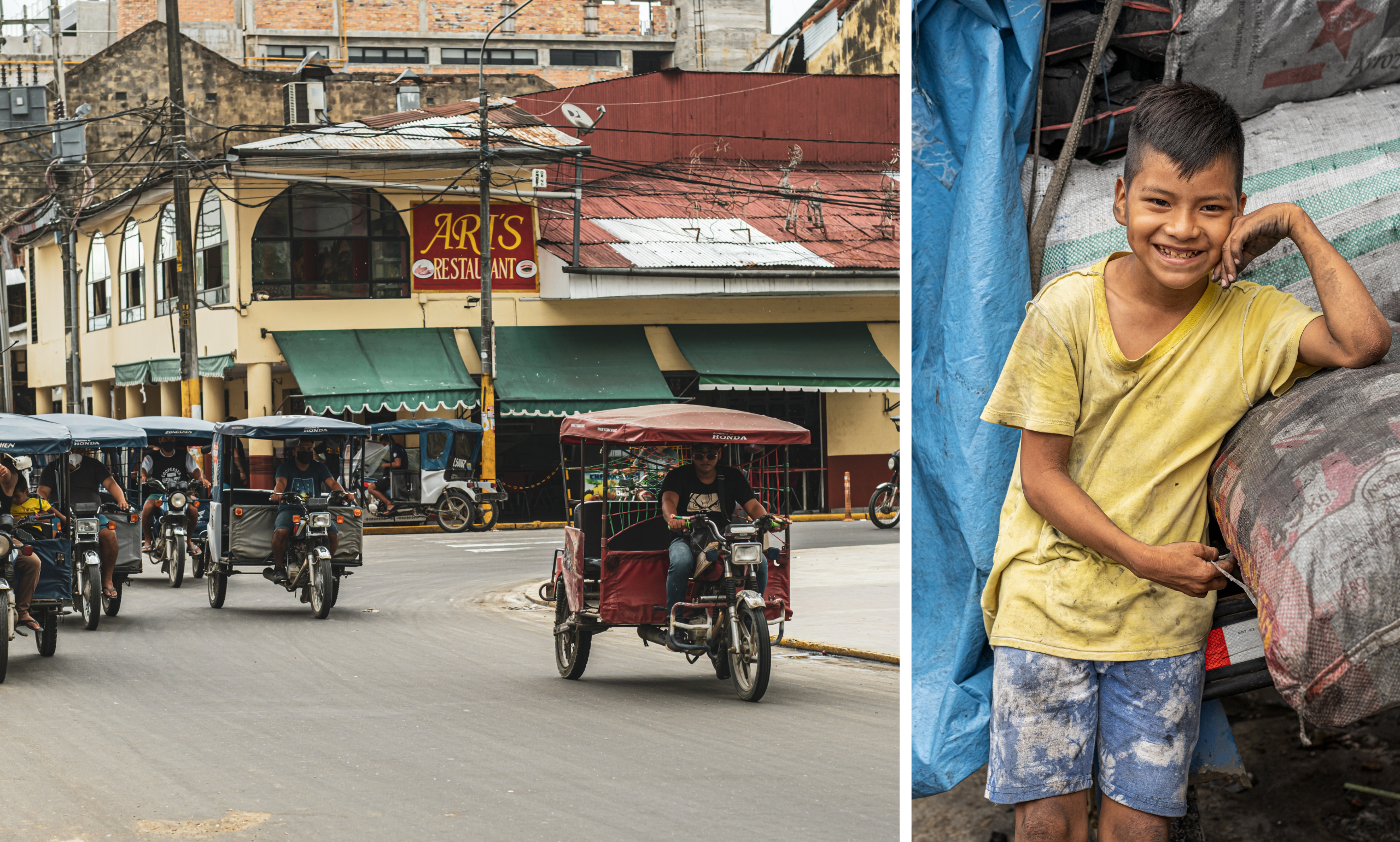 Friendly locals in Iquitos
