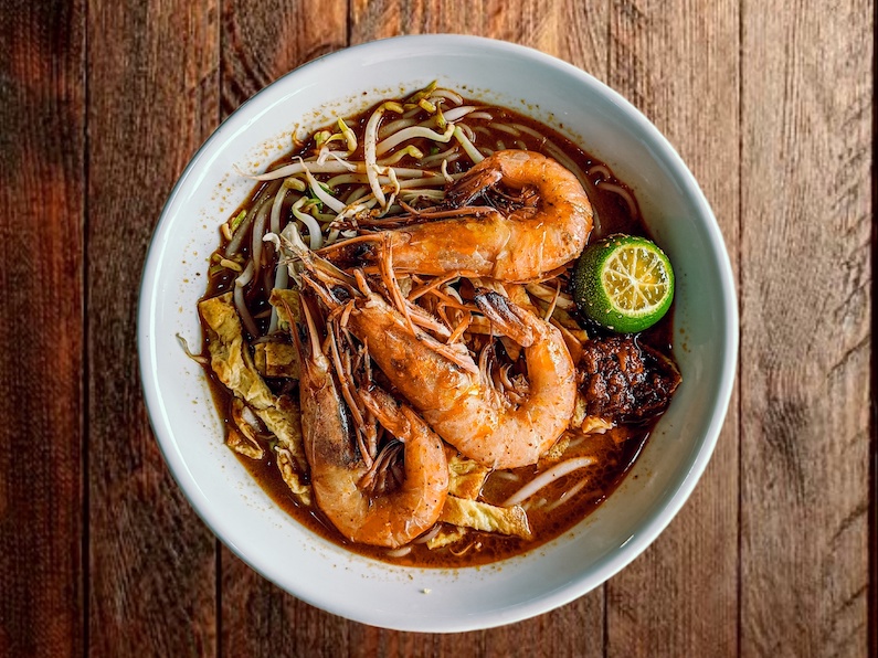 Shrimp dish in Sarawak, Malaysia