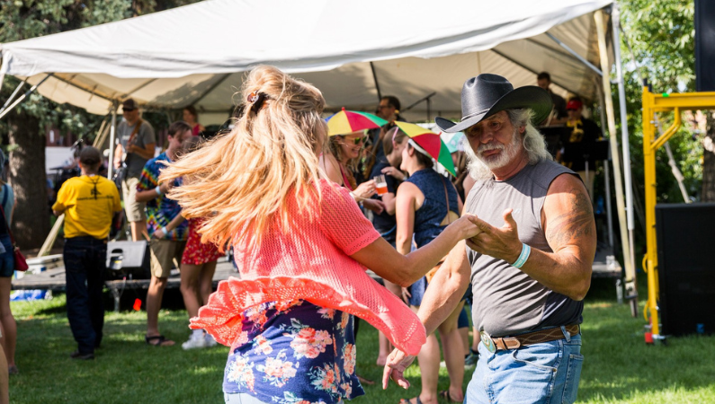 Country dancing in Laramie, Wyoming