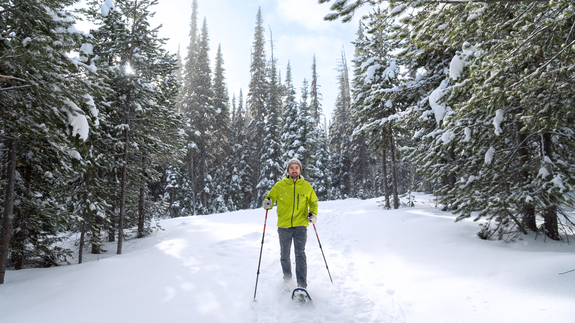 Snowshoeing in Fernie, Brisith Columbia