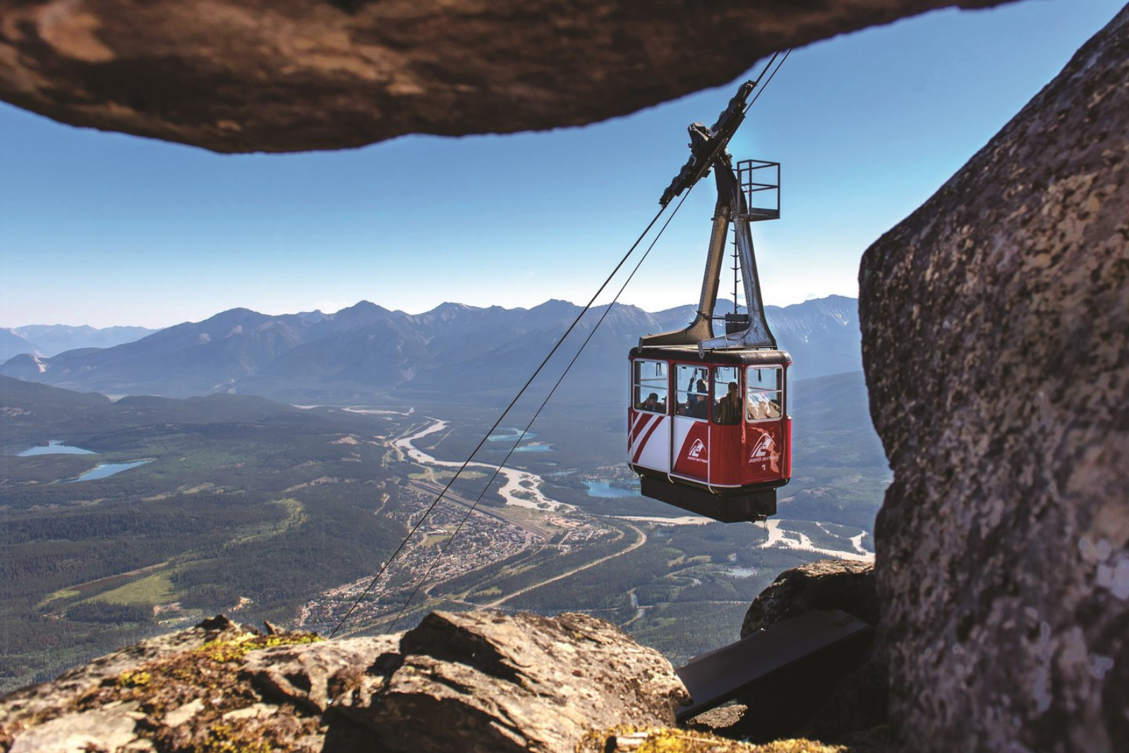 A skytram gondola in Jasper National Park Gondola